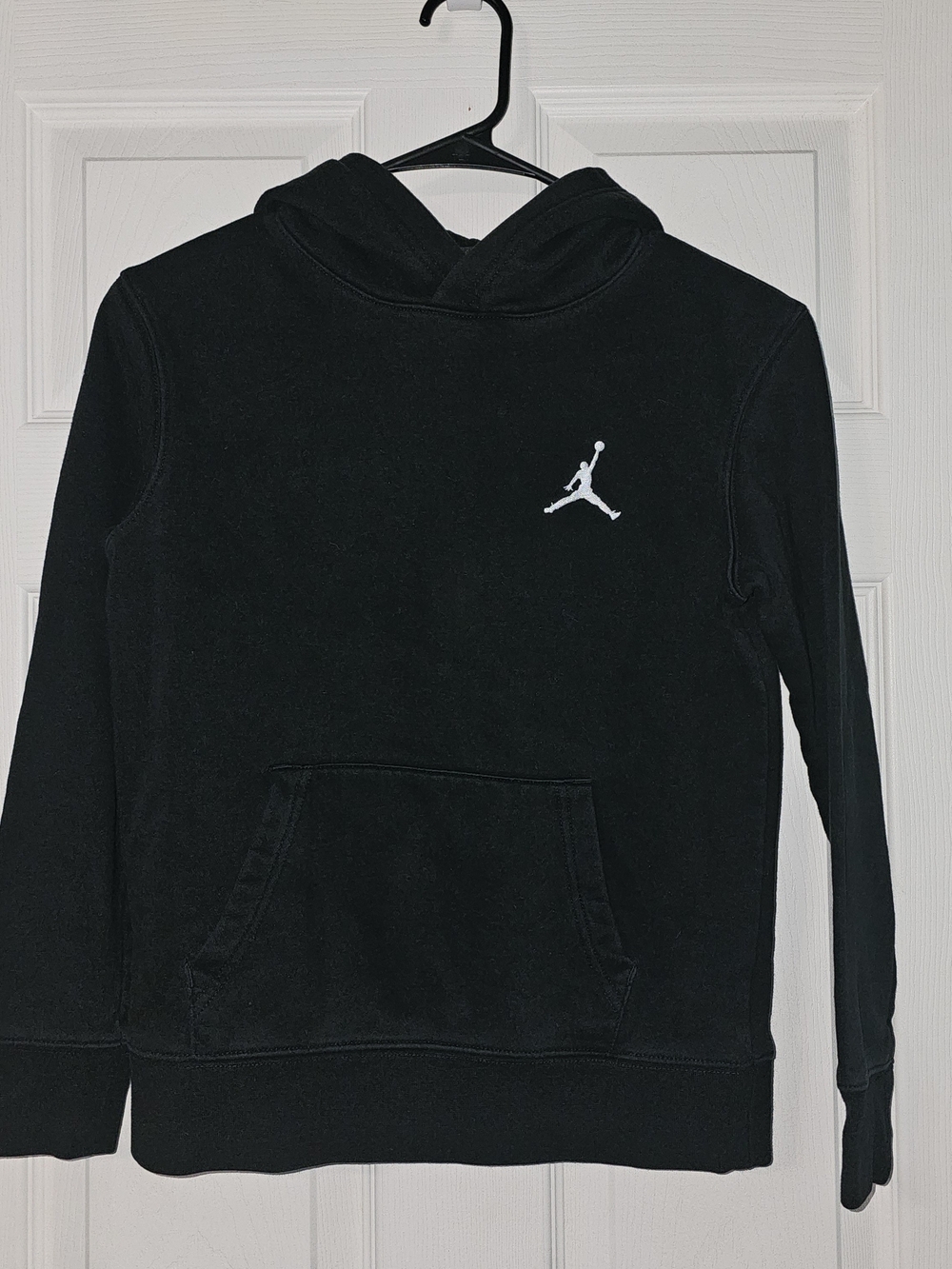 Jordan Black Hoodie with Red Jumpman Logo
